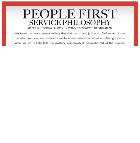 Dealer Next Door - People First Service Flyer - 8.5"x11"