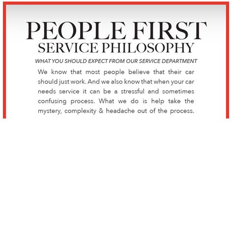 Dealer Next Door - People First Service Philosophy 2' x 3' Adhesive Backed Poster