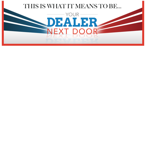 Dealer Next Door - People First Service Philosophy 2' x 3' Adhesive Backed Poster