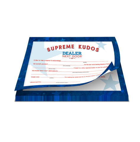 Dealer Next Door - Supreme Kudos Pad