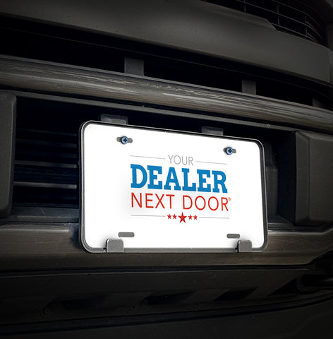 Dealer Next Door License Plate Inserts