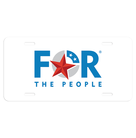 For The People License Plate Inserts