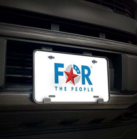For The People License Plate Inserts