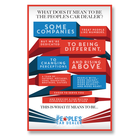 What Does It Mean to Be The People's Car Dealer - Vinyl Banner