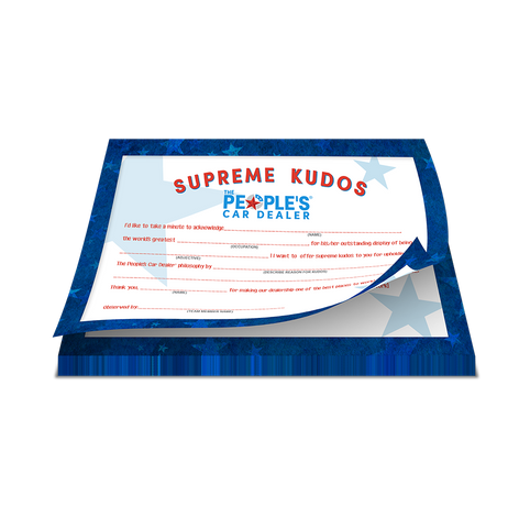 The People's Car Dealer - Supreme Kudos Pad