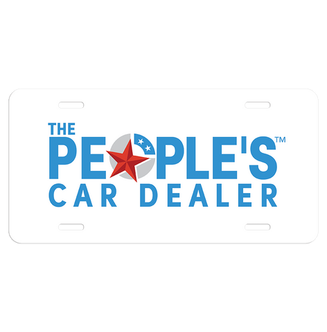 People's Car Dealer License Plate Inserts