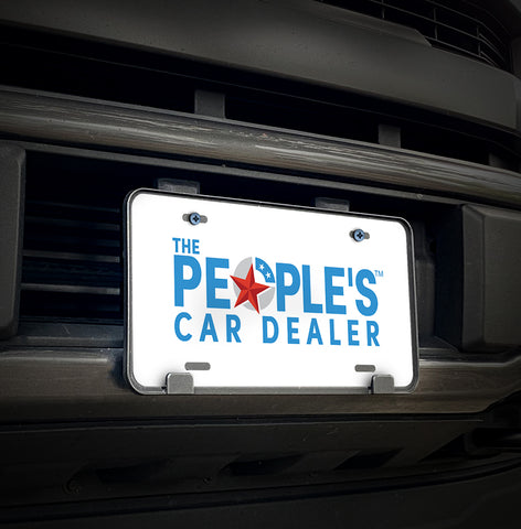 People's Car Dealer License Plate Inserts