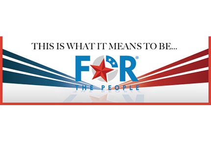 For the People - People First Service Philosophy 2' x 3' Adhesive Backed Poster