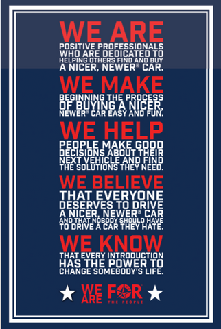We are For The People - 2' x3' Adhesive Poster
