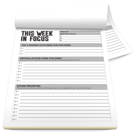 This Week In Focus Sheet