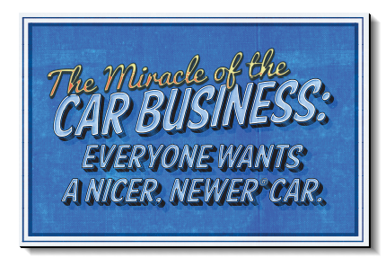 A-Team "Miracle of the Car Business" - 2'x3' Poster with Adhesive Backing