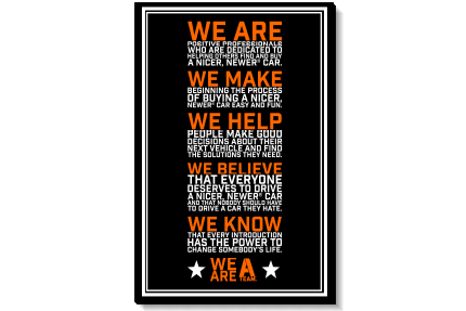A-Team "Pledge" Sign - 2' x3' Canvas