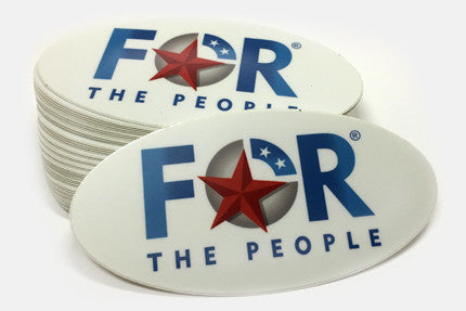 For The People Stickers - Pack of 100