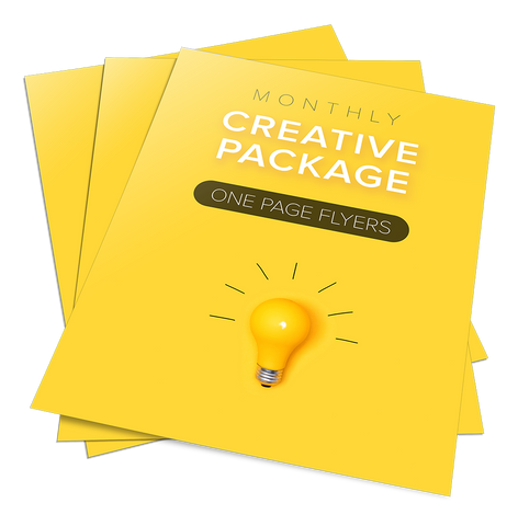 Monthly Creative One Page Flyer - Pack of 100