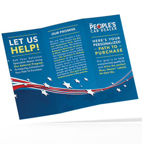 Path to Purchase Trifold - The People's Car Dealer
