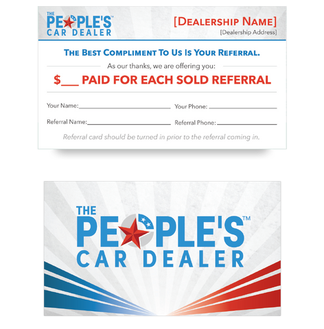The People's Car Dealer Referral Cards