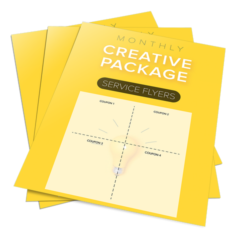 Monthly Creative Service Flyers - Pack of 100