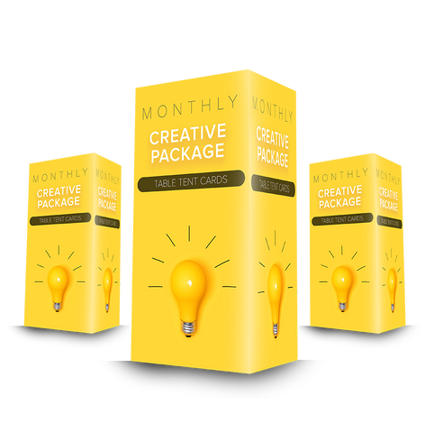 Monthly Creative Table Tents